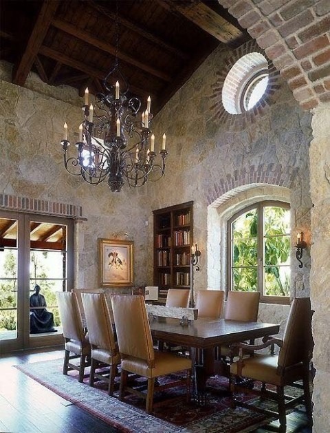 Tuscan style dining room