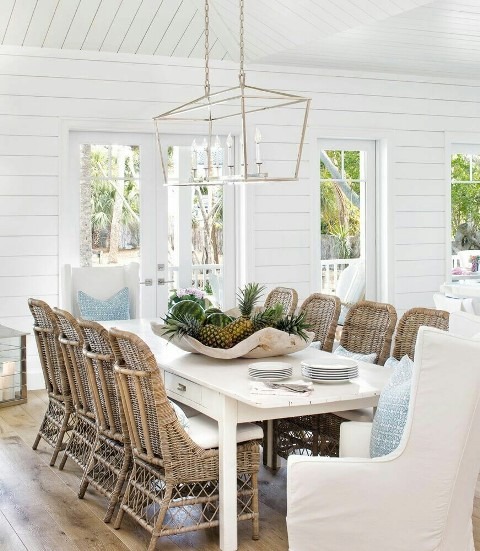 coastal style dining room