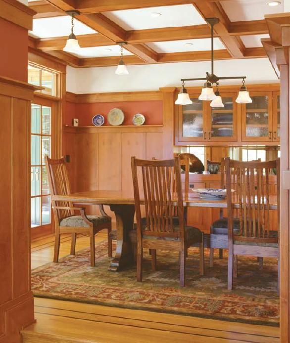 Art & Crafts style dining room