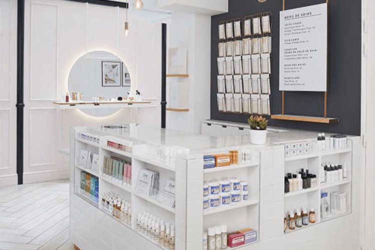 ایده طراحی داخلی فروشگاه آرایشی بهداشتی